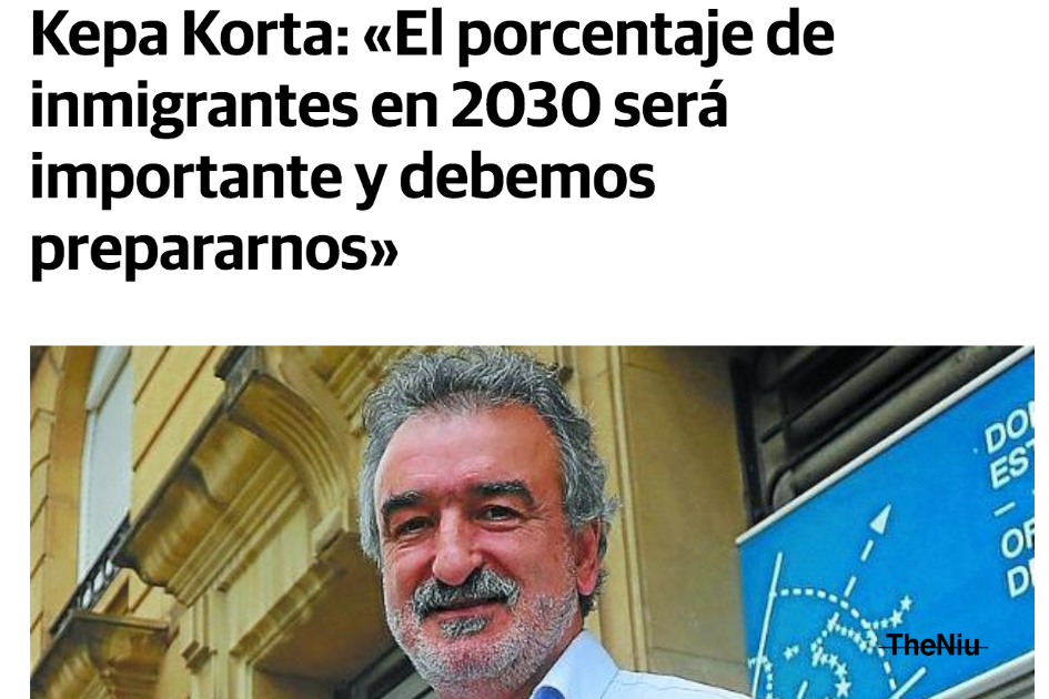 Kepa Korta: «El porcentaje de inmigrantes en 2030 será importante y debemos prepararnos»