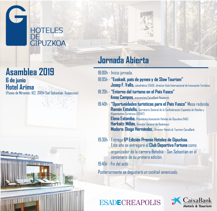 Hoteles de Gipuzkoa 2019ko Jardunaldia irekia