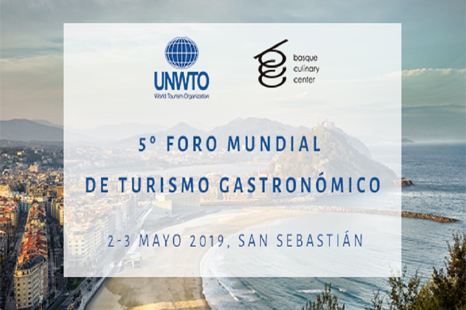 Donostia acogerá el 5.º Foro Mundial de Turismo Gastronómico