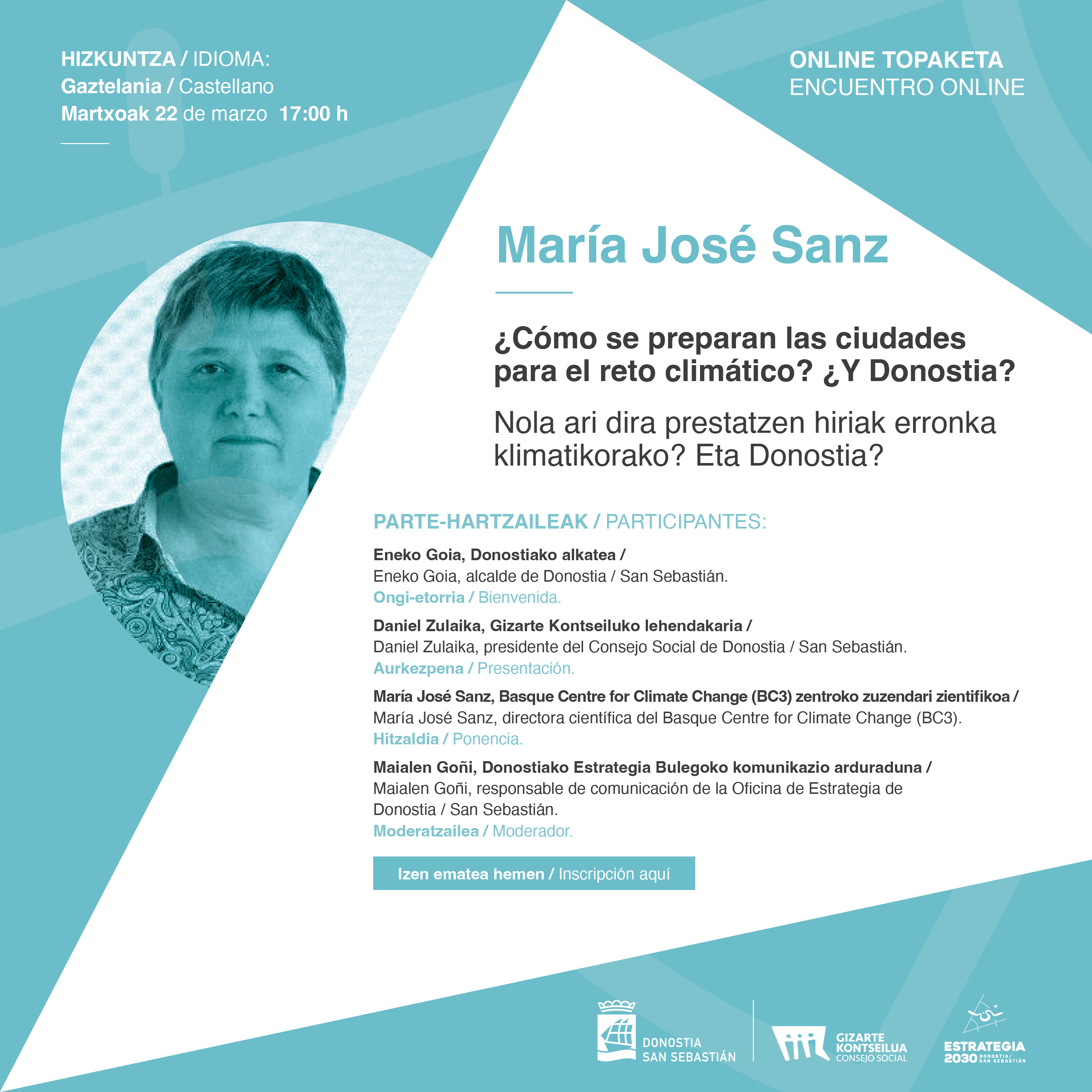 María José Sanz: Erronka Klimatikoa
